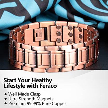 3X Strength Copper Magnetic Bracelet for men