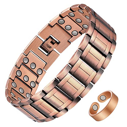 3X Strength Copper Magnetic Bracelet for men