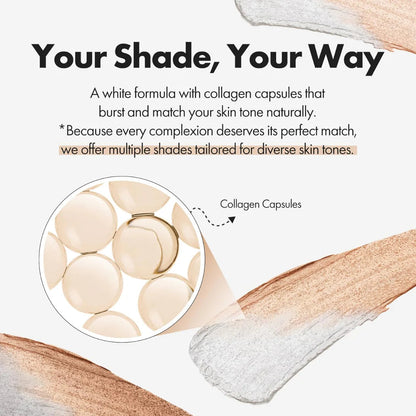 BLANC Cover Cream Stick V - Base coreana que muda de cor com pincel destacável - Base de maquiagem de cobertura total a média (201 Fair, 12,8 g)